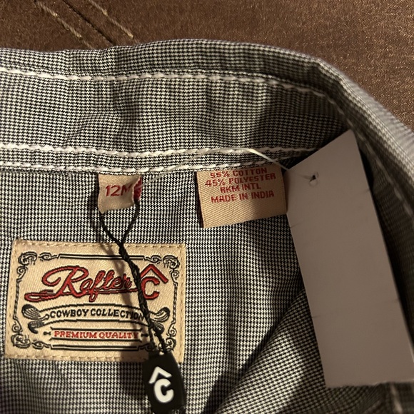 Rafter C onesie. Pearl snap. Infant boys. - Picture 6 of 7